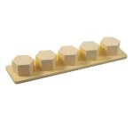 Multimoule démouleur polystyrène 5 gâteau hexagones 6.1 cm
