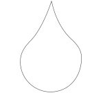 Multimoule découpoir POM petite larme 5x3.5 cm