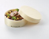 carton de 200 moules en bois rond avec couvercle, caissette papier adaptés à la cuisson et à la vente pour gâteaux ronds Ø 105 mm 25 cl
