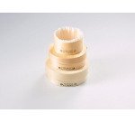carton de 200 moules en bois rond avec couvercle, caissette papier adaptés à la cuisson et à la vente pour gâteaux ronds Ø 105 mm 25 cl