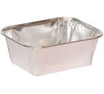 paquet de 100 barquettes rectangulaires en aluminium BA 750R 201x137x45 mm 82 cl