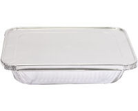 carton de 300 (6 sachets de 50) couvercles coiffants en aluminium pour plat gastronorme aluminium à bord rond gn1/2 329x269 mm