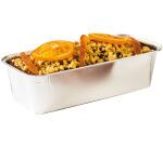 paquet de 100 moules à cake en aluminium pliés rigides MO3000 290x143x100 mm 280 cl