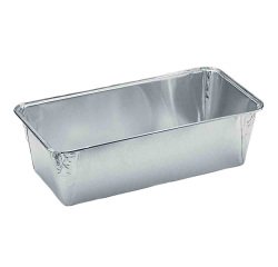 paquet de 500 moules à cake en aluminium pliés rigides mo1600 250x121x68 mm 150 cl
