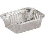 carton de 800 (8 paquets de 100) barquettes rectangulaires en aluminium à bord vertical couvrables BV1125  228x162x52 mm 112 cl