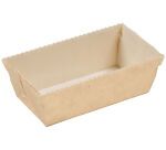boîte de 75 moules à cake individuel en carton pour cuisson et vente 100x55x40 mm 16 cl beige