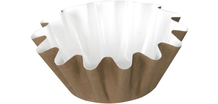 boîte de 160 moules à brioche en carton pour cuisson et vente ø 65 h 30 mm marron intérieur blanc