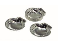 carton de 1000 (10 paquets de 100) coquilles saint jacques en aluminium CO10P 125x120x20 mm 13,5 cl