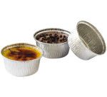 carton de 1000 (10 paquets de 100)  godets à crème aluminium GO105RS ø 72 H 41 mm 10,5 cl