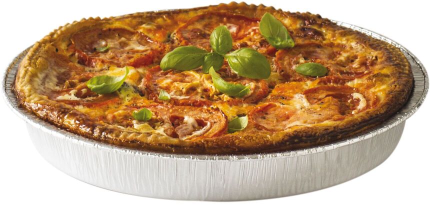 carton de 600 (6 paquets de 100) tourtières en aluminium TO 270R ø 278 H23 mm 120 cl