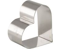 lot de 4 nonnettes inox coeur 8x7x4.5 cm
