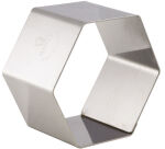lot de 4 nonnettes inox hexagone 7x7x4 cm