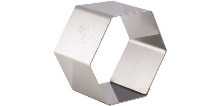 lot de 4 nonnettes inox hexagone 7x7x4 cm