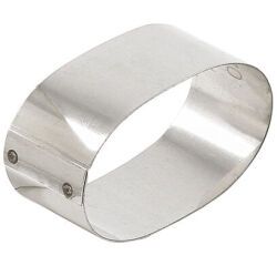 lot de 4 nonnettes inox ovales 7x4x3 cm