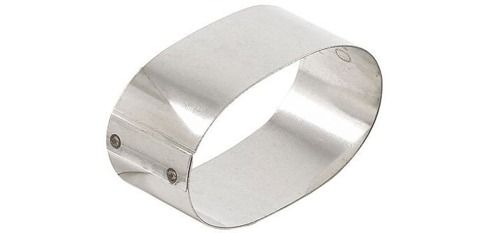 lot de 4 nonnettes inox ovales 7x4x3 cm