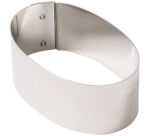 lot de 4 nonnettes inox ovales arrondies 7.5x4.5x3 cm