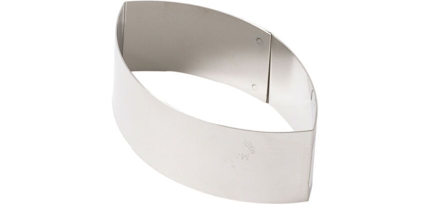 lot de 4 nonnettes inox ovales pointues 8.8x5x3 cm
