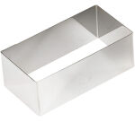 lot de 4 nonnettes inox rectangulaires 8.1x4.1x3 cm