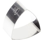 lot de 4 nonnettes inox triangles bombés 6.5x6.5x4 cm