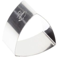 lot de 4 nonnettes inox triangles bombés 6.5x6.5x4 cm