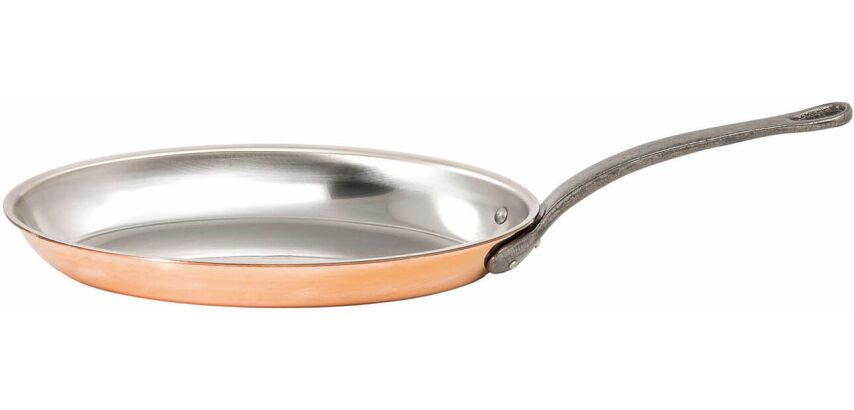 Alliance cuivre poêle ovale 36 x 21 cm