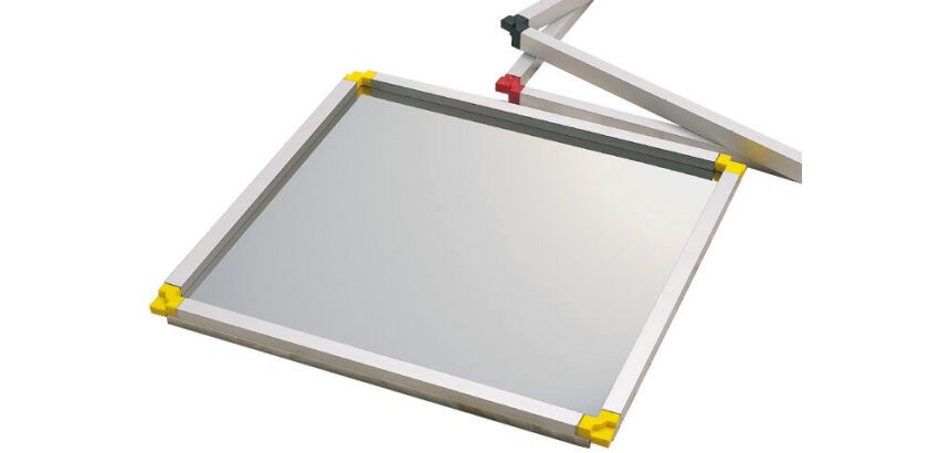 cadre superposable 350x350 supplémentaire jaune hauteur 1 cm