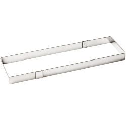 cadre rectangulaire à mousses extra-fort inox 56x9x4 cm