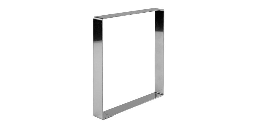 carré à tartes inox 21 cm hauteur 2 cm