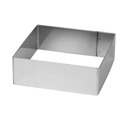 carré à mousse inox hauteur 4.5 cm 21x21 cm