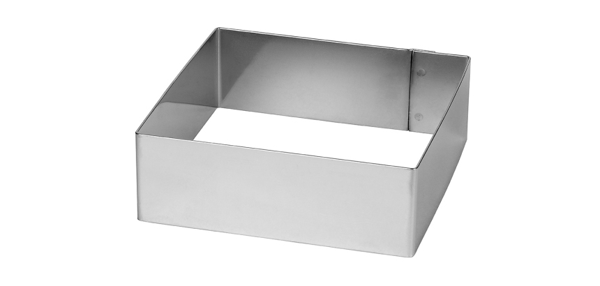 carré à mousse inox hauteur 4.5 cm 23x23 cm