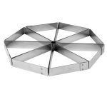 Mozaïk lot de 8 triangles inox 12x9.8x2 cm