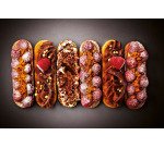 Mozaïk lot de 6 tartelettes oblongs finger 13x4x2 cm