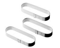 Mozaïk lot de 6 tartelettes oblongs finger 13x4x2 cm