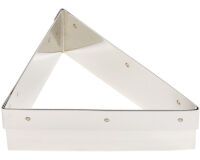 Mozaïk découpoir renforcé inox pour découpe de dessus de tarte triangulaire MOZAÏK