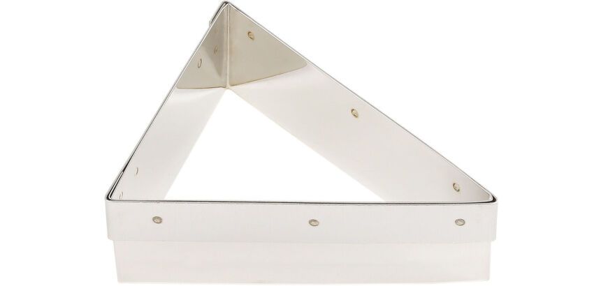 Mozaïk découpoir renforcé inox pour découpe de dessus de tarte triangulaire MOZAÏK