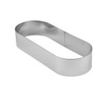 Mozaïk cercle à entremets oblong inox 24x9x4.5 cm