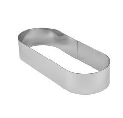 Mozaïk cercle à entremets oblong inox 24x9x4.5 cm