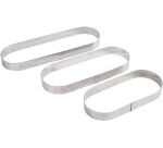 Mozaïk cercle à tartes oblongs inox 24x9x2.5 cm