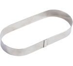 Mozaïk cercle à tartes oblongs inox 24x9x2.5 cm