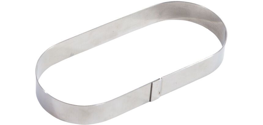 Mozaïk cercle à tartes oblongs inox 28x9x2. cm