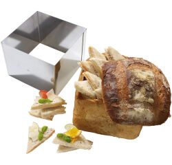 carré à pain surprise 60 sandwichs 20x20x14 cm