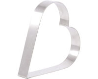 cercle à entremets coeur inox hauteur 3.5 cm 16 cm