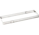 cadre rectangulaire à flans extra-fort inox 37x11x2.5 cm