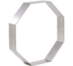 cercle à entremets octogone inox hauteur 4 cm 24 cm
