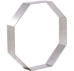 cercle à entremets octogone inox hauteur 4 cm 24 cm