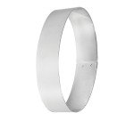 cercle à mousse ovale inox hauteur 4.5 cm 23 cm