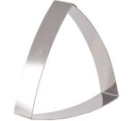 cercle à entremets triangle bombé inox hauteur 4 cm 19 cm