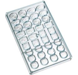 plaque 275x175 pour 36 empreintes assorties