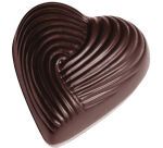 plaque 275x135 pour 21 bonbons coeur strié