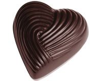 plaque 275x135 pour 21 bonbons coeur strié